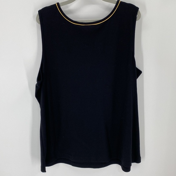 Quacker Factory Rhinestone Grommet Tank XL - Picture 5 of 10